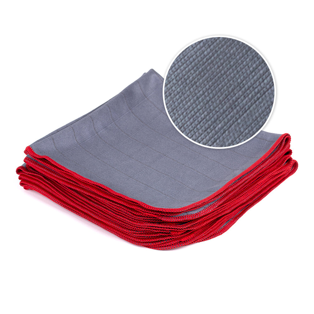 Microfiber Net Glass 380 red 40×40cm - LeTech