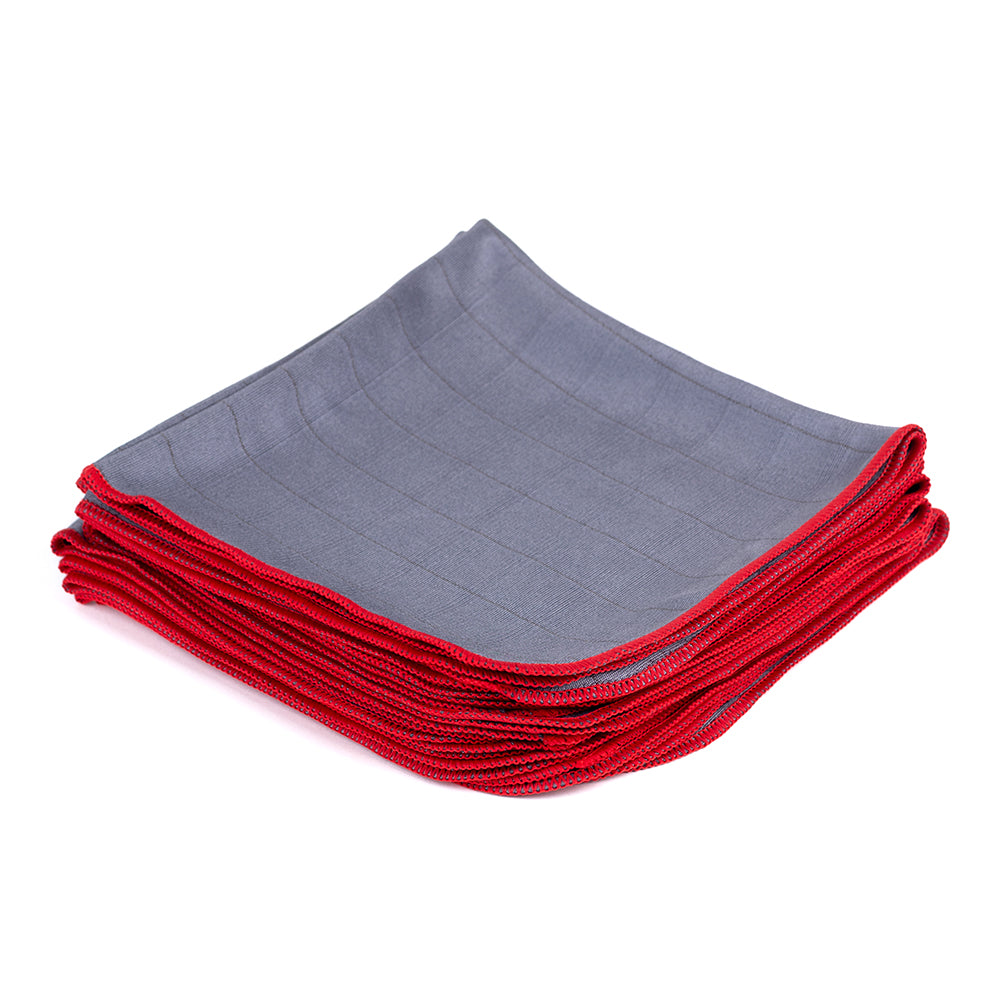 Microfiber Net Glass 380 red 40×40cm - LeTech