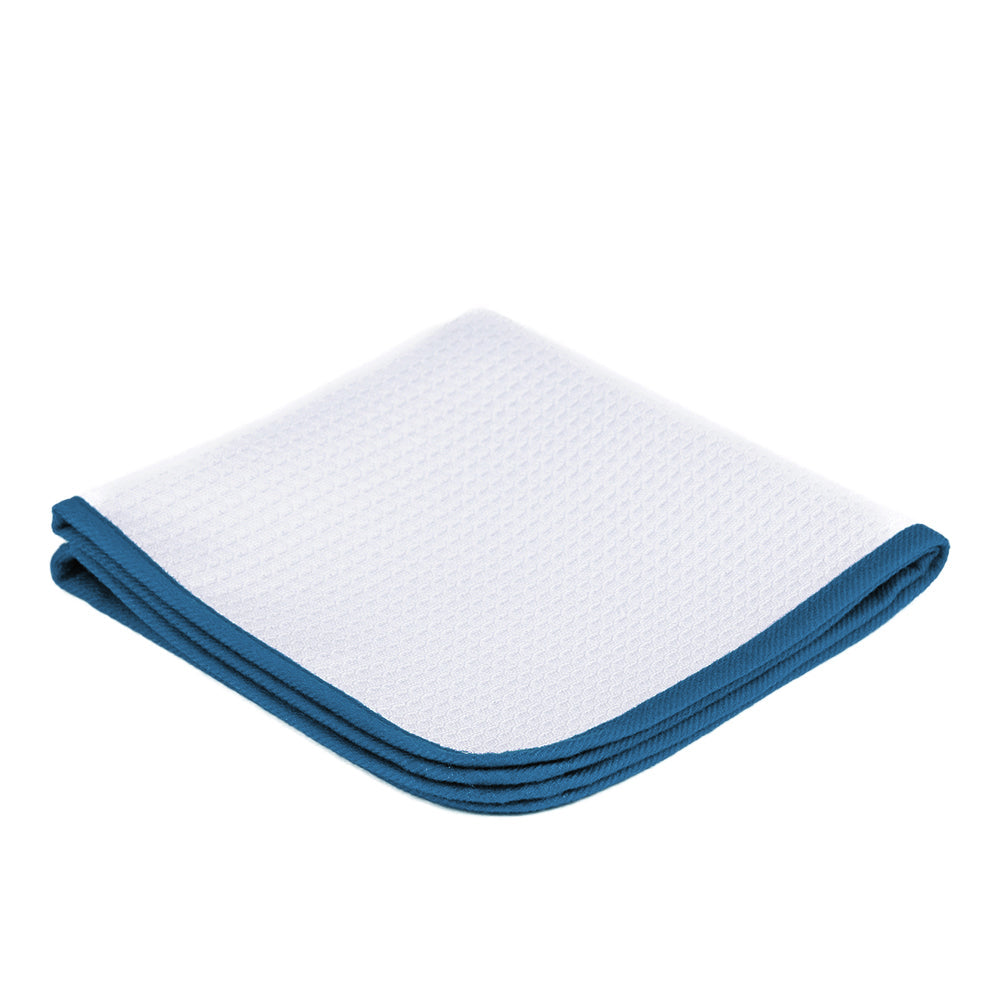 Microfiber Waffle Glass 440 white/blue 40×40cm - LeTech