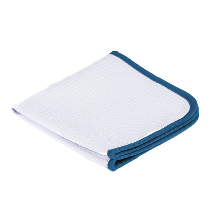 Microfiber Waffle Glass 440 white/blue 40×40cm - LeTech