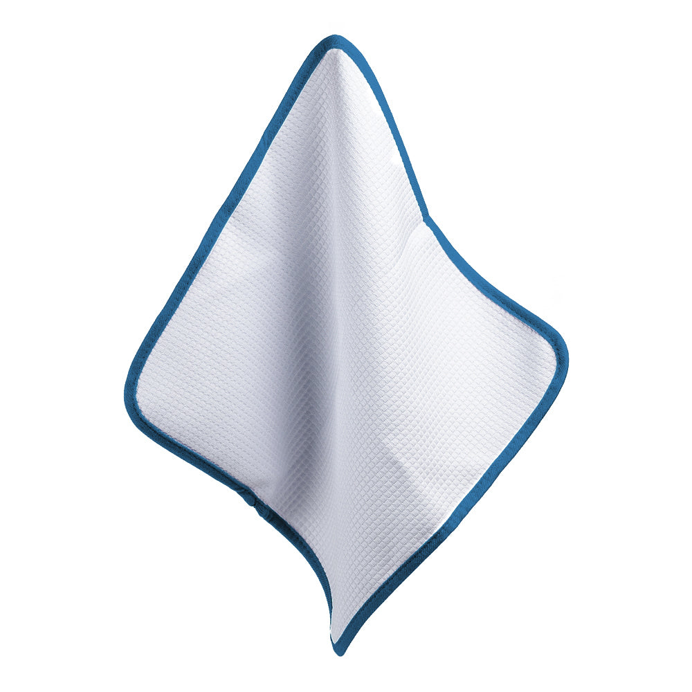 Microfiber Waffle Glass 440 white/blue 40×40cm - LeTech