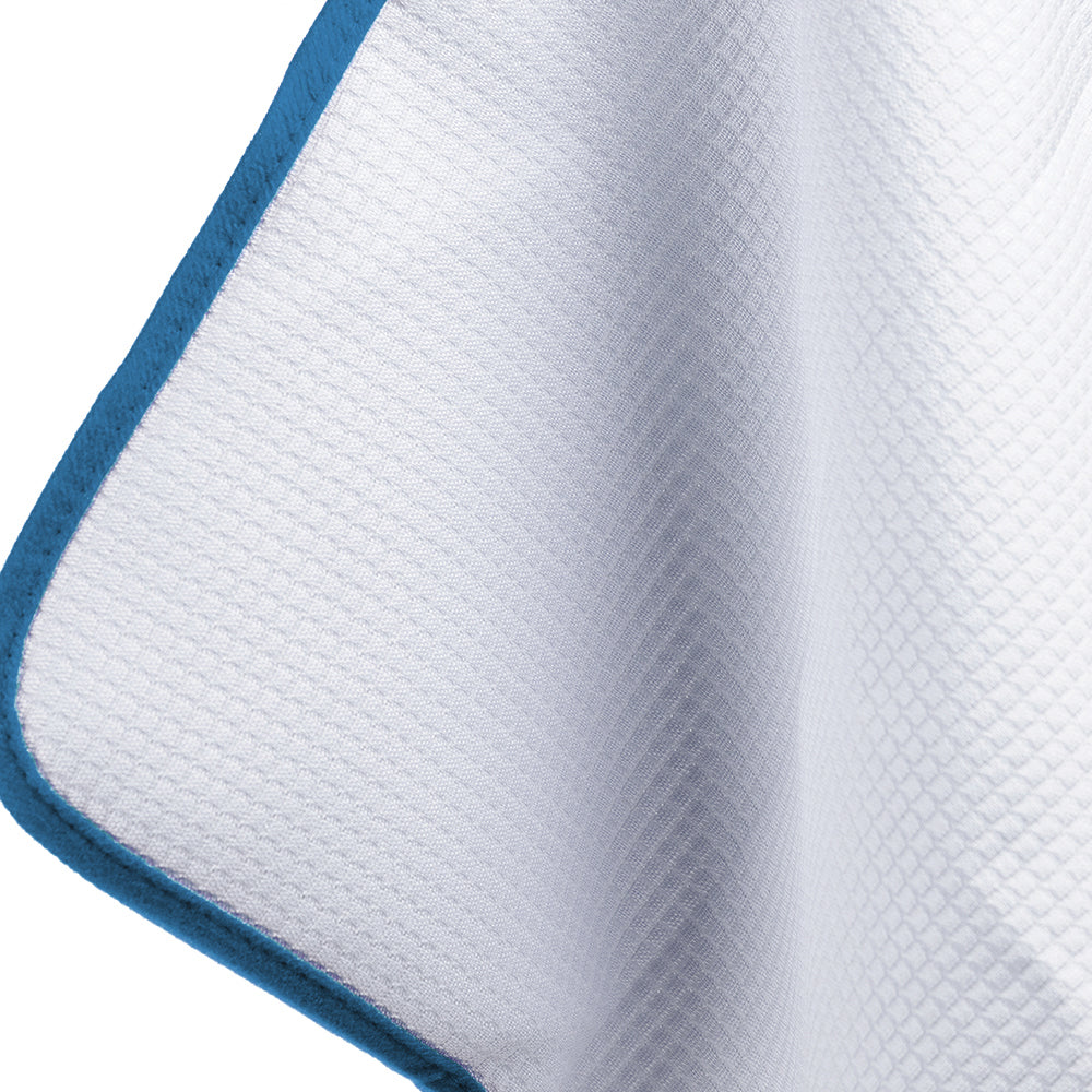 Microfiber Waffle Glass 440 white/blue 40×40cm - LeTech