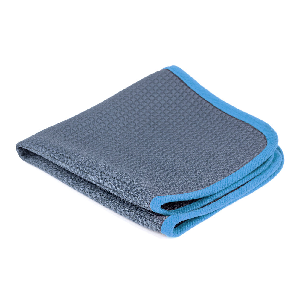 Microfiber Waffle Glass 440 gray/blue 40×40cm - LeTech