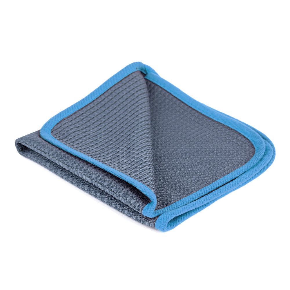Microfiber Waffle Glass 440 gray/blue 40×40cm - LeTech