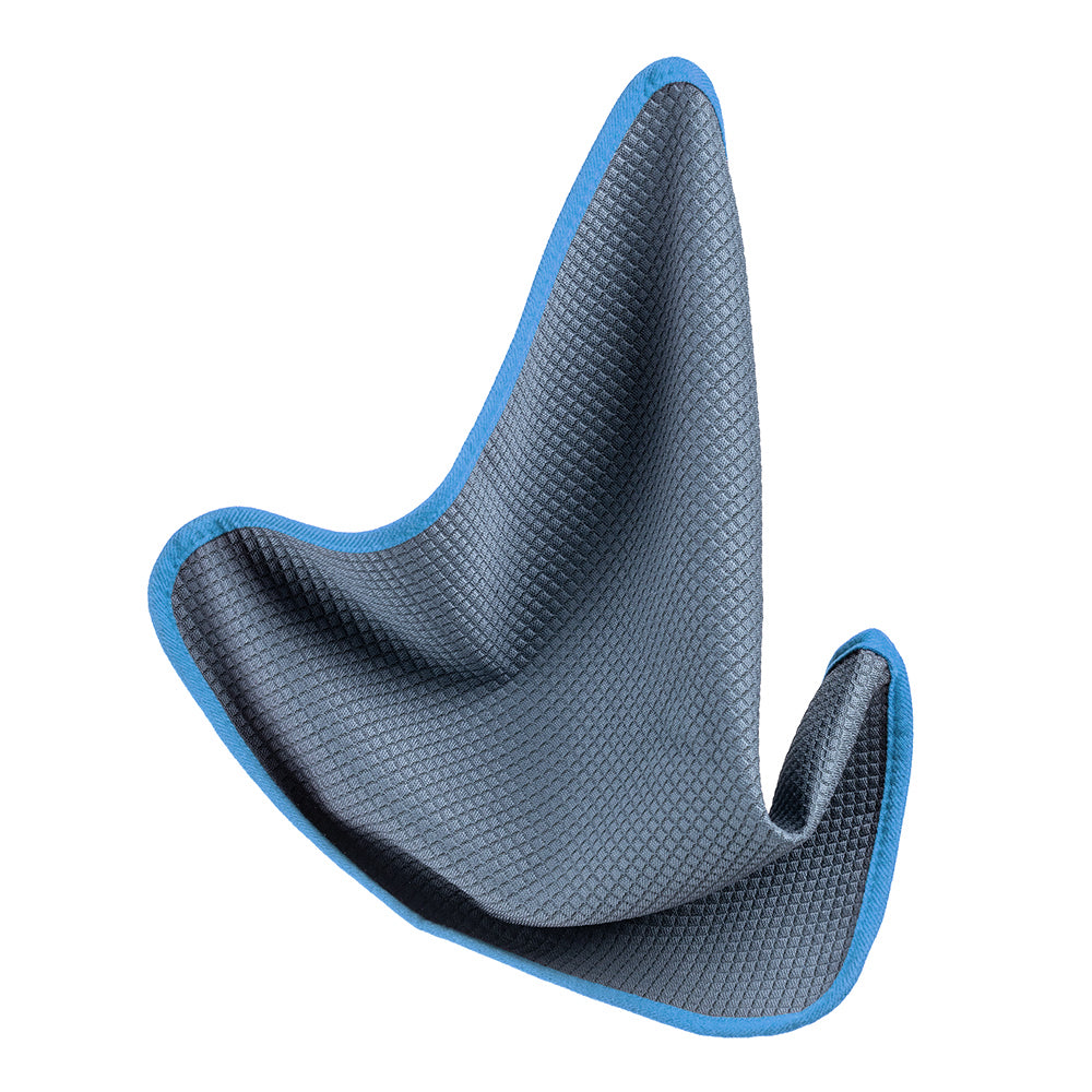 Microfiber Waffle Glass 440 gray/blue 40×40cm - LeTech
