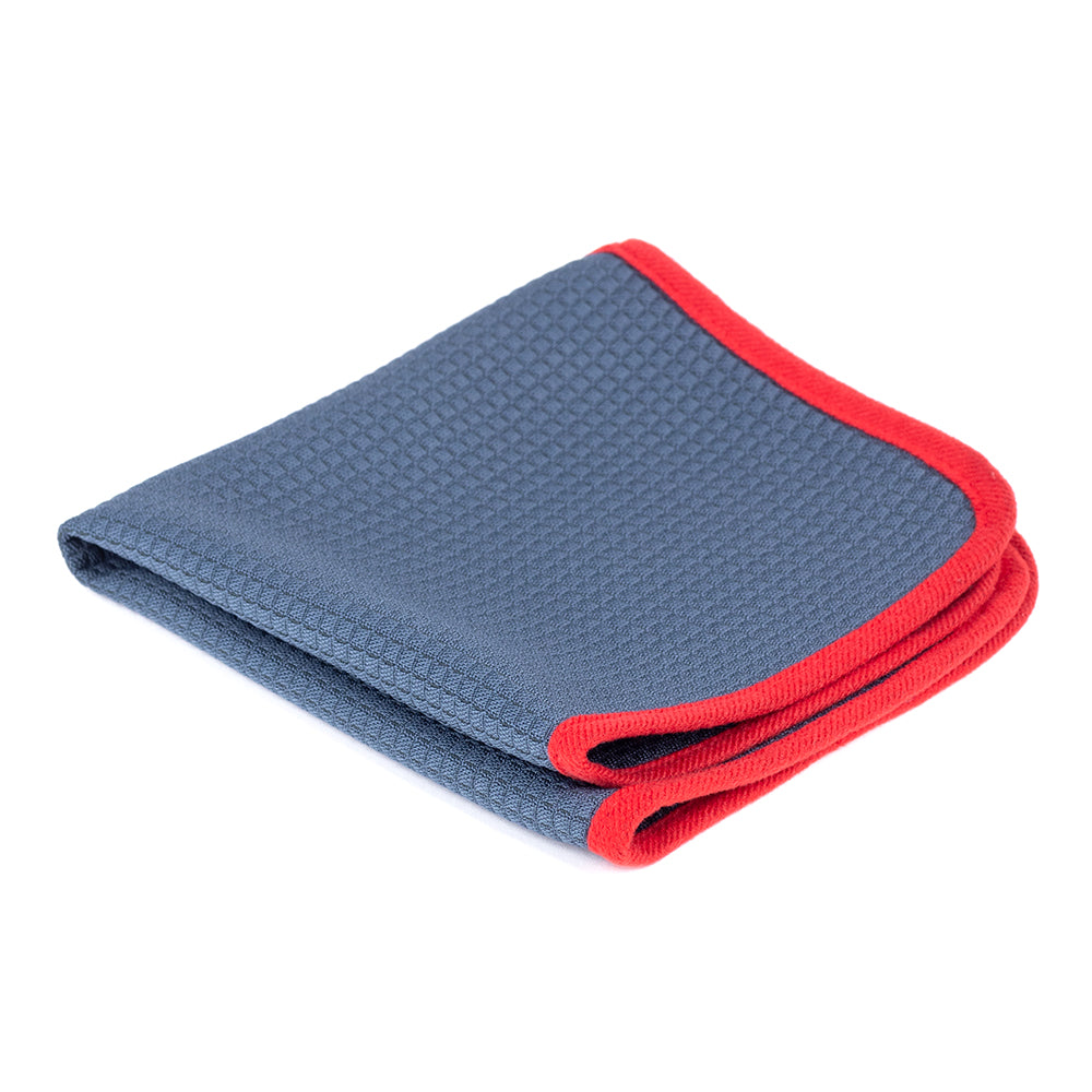 Microfiber Waffle Glass 440 gray/red 40×40cm - LeTech