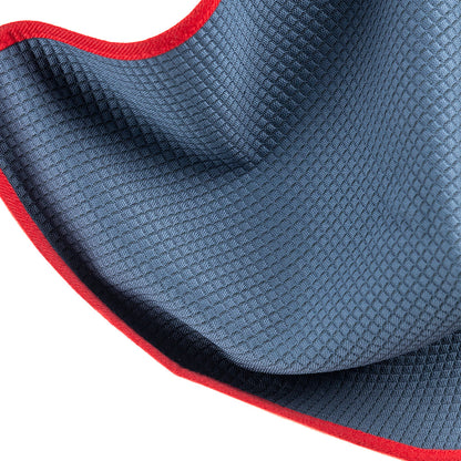 Microfiber Waffle Glass 440 gray/red 40×40cm - LeTech